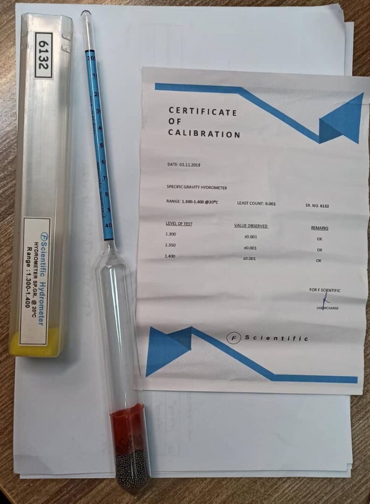 هیدرومتر شیشه ای 800-850